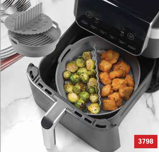 Air Fryer Liner w/Dividers - Set of 2
