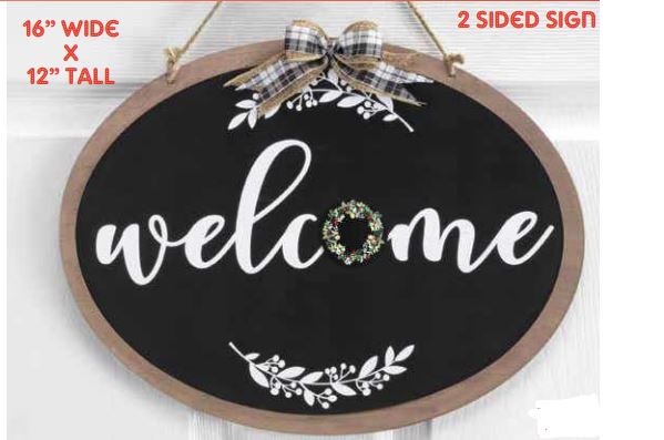 HOME AND WELCOME REVERSIBLE SIGN FOR EVERY HOLIDAY