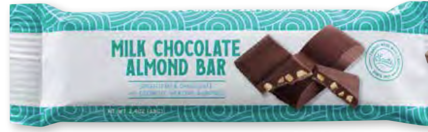 Milk Chocolate Almond Bar - 5 bars/$10.00