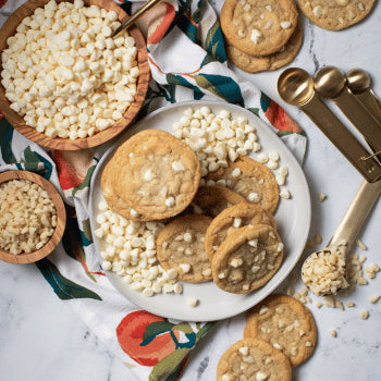 WHITE CHOCOLATE  MACADAMIA - 2.25 LB PRE PORTIONED