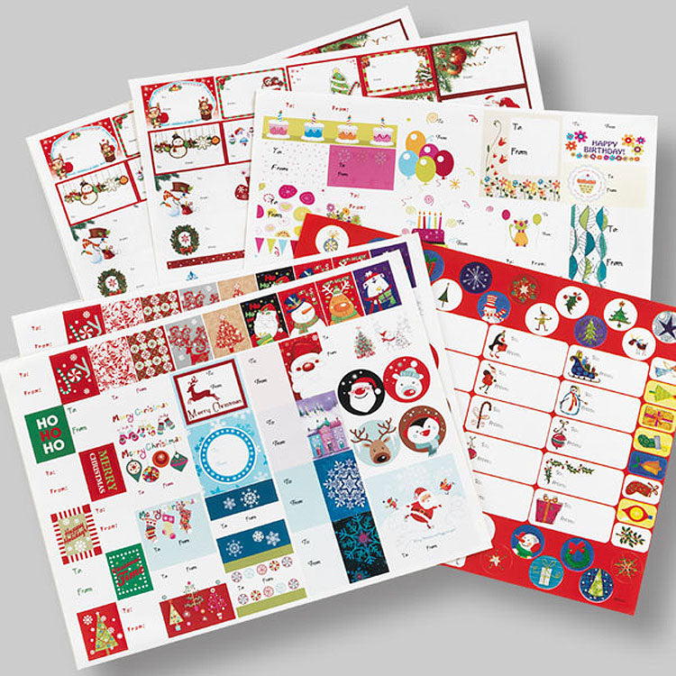 Stickers & Tag Sheets - 215 Pieces