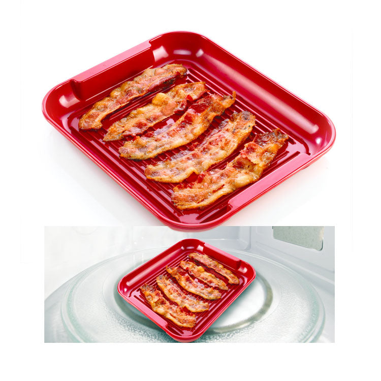 Microwave Bacon Rectangular Microwave Tray
